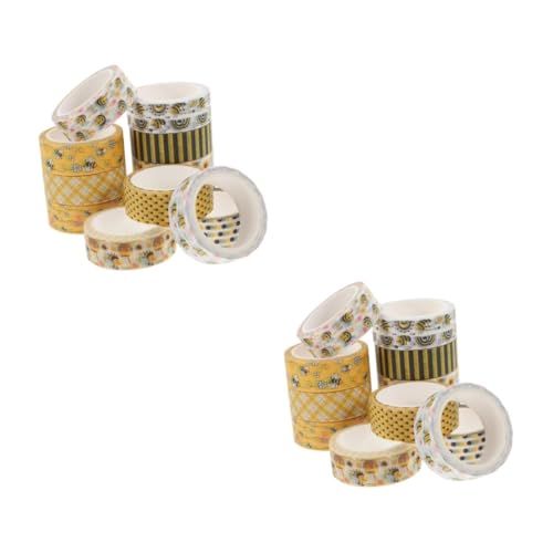 Tofficu 2 Sätze Blumenband Aufkleber Blumen- Bienengartendekoration Waben Süßes Band Dekoratives Bastelband Washi-tape-ästhetik Scrapbooking -vorräte 12 Rollen * 2 Tofficu 2 Sätze Blumenband Aufkleber Blumen- Bienengartendekoration Waben Süßes Band Dekoratives Bastelband Washi-tape-ästhetik Scrapbooking -vorräte 12 Rollen * 2 von Tofficu