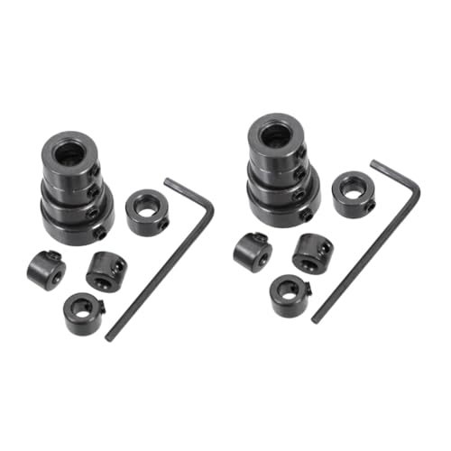 Tofficu 2 Sätze Bohrstopper mit Tiefenanschlagringen für Präzise Bohrungen Sechskantschlüssel für Holzarbeiten und Diy Projekte von Tofficu