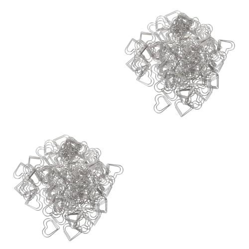 Tofficu 2 Sätze Büroklammer Kleine Kartenumschläge Clip Weiße Klebrigkeit Pinnwand Ausschnitte Büromaterial Für Frauen Filzbrett Herz Papier Planke Metall Silver 100 Stück * 2 Tofficu 2 Sätze Büroklammer Kleine Kartenumschläge Clip Weiße Klebrigkeit Pinnwand Ausschnitte Büromaterial Für Frauen Filzbrett Herz Papier Planke Metall Silver 100 Stück * 2 von Tofficu