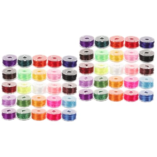 Tofficu 2 Sätze Elastischer Draht Perlenschnur Elastische Schnur Für Armbänder Seil Halskette Bastelschnur Elastikband Elastisches Armbandseil Faden Schnur Elastisches Seil 25 Rollen * 2 von Tofficu