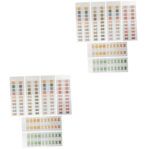 Tofficu 2 Sätze Farbige Indexaufkleber Etiketten Seitenteiler Bindelaschen Schreibwaren Notizbuch Registerkarten Farbige Lesezeichen Klebelaschen Klebestreifen Für Bücher Pvc 6 Blätter * 2 Tofficu 2 Sätze Farbige Indexaufkleber Etiketten Seitenteiler Bindelaschen Schreibwaren Notizbuch Registerkarten Farbige Lesezeichen Klebelaschen Klebestreifen Für Bücher Pvc 6 Blätter * 2 von Tofficu