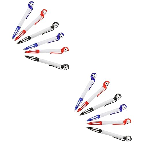 Tofficu 2 Sätze Fußball-former Kugelschreiber Für Die Schule Tinte Fußballstifte Fußball-partygeschenke Handschriftliche Stifte Schüler Stifte Fußballgeschenke Punkt Stift Abs 6 Stücke * 2 von Tofficu