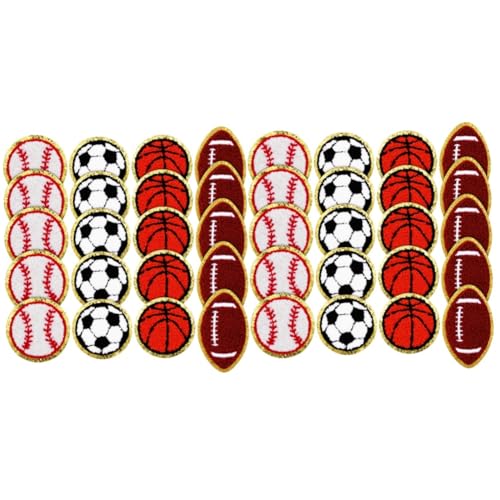 Tofficu 2 Sätze Gestickter Stoffaufnäher Stickerei Junge Basketball-aufnäher Fußball-patch Nähen Sortiert Stoffreparaturflicken Stoffflicken Für Kleidung Baseball-patch Acryl 20 Stück * 2 Tofficu 2 Sätze Gestickter Stoffaufnäher Stickerei Junge Basketball-aufnäher Fußball-patch Nähen Sortiert Stoffreparaturflicken Stoffflicken Für Kleidung Baseball-patch Acryl 20 Stück * 2 von Tofficu