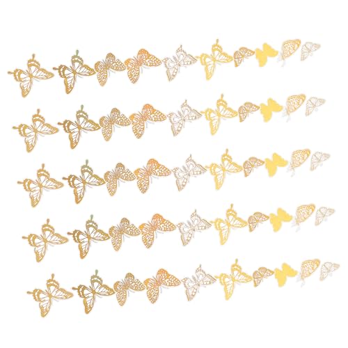 Tofficu 2 Sätze Glitzernde Schmetterling aufkleber Selbstklebende Hologramm Sticker für Scrapbooking DIY Dekoration Entfernbare Bastel sticker zur Raum Wohnungsverschönerung von Tofficu