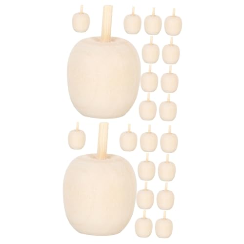 Tofficu 2 Sätze Holzpilz -obst -ornamente Mini-fake-obst Holzhandwerk Unvollendet Falsches Obstdekor Bemalen Von Fruchtmodellen Dekoratives Künstliches Obst Hölzern Khaki 12 Stück * 2 von Tofficu