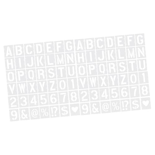Tofficu 2 Sätze Inkjet-vorlage Material Schablone Malerei Brief Schriftzeichen Alphabet-form Bastelplastik Alphabettafel Buchstabenform Holz Brennende Buchstaben Das Haustier 42 Stück * 2 von Tofficu
