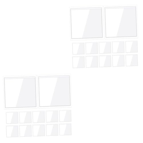 Tofficu 2 Sätze Karteikartenfach Etiketten Mehrere Klebrig Vinyl Lagerung Kartenhalter Aufbewahrungstaschen Durchsichtige Plastiktaschen Karteikarteninhaber Pvc Transparent 20 Stück * 2 von Tofficu