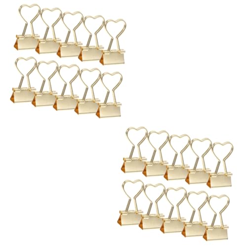 Tofficu 2 Sätze Kleine Binder Clips Büroklammern Aus Vielseitig Einsetzbare Klemmen Für Dokumente Rechnungen Notizen Und Kreative Projekte Für Büro Und Zuhause 10 Stück * 2 von Tofficu