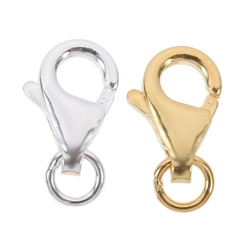 Tofficu 2 Sätze Kleine Karabinerverschlüsse in Silber und Gold Langlebige DIY Schmuckverbinder für Halsketten und Armbänder Einfache Installation Vielseitige Verschlüsse für Handgemachten Tofficu 2 Sätze Kleine Karabinerverschlüsse in Silber und Gold Langlebige DIY Schmuckverbinder für Halsketten und Armbänder Einfache Installation Vielseitige Verschlüsse für Handgemachten von Tofficu