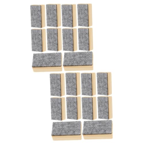 Tofficu 2 Sätze Kleiner Tafelwischer Whiteboard Radierer Whiteboard Radiergummi Radiergummis Masse Kreidetafel Für Die Wand Staubfreie Tafelradierer Kreidetafel-gummi Hölzern 10 Stück * 2 von Tofficu