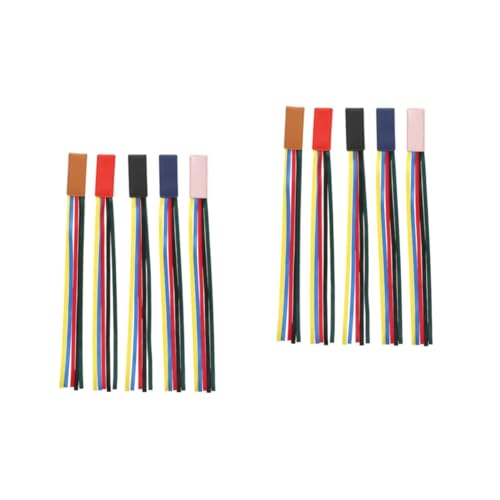 Tofficu 2 Sätze Lesezeichen Aus Lederband Band-buchmarker Buchseite Buchmarkierungen Empfindlich Buntes Band-lesezeichen Wiederverwendbar Bibelband-seitenmarkierung Schleife 5 Stücke * 2 von Tofficu