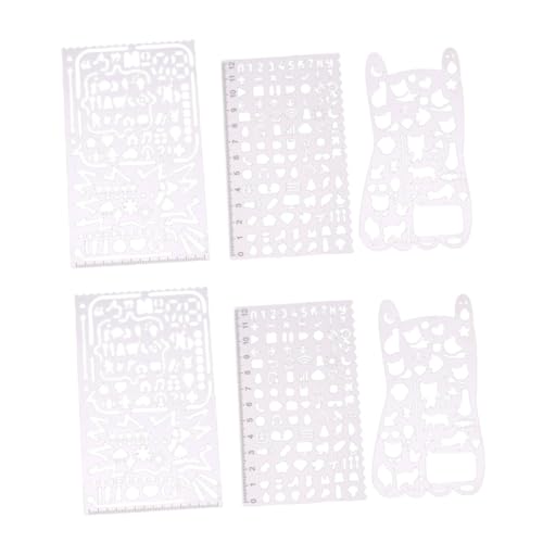 Tofficu 2 Sätze Lineal Mit Hohlmuster Aus Edelstahl Zeichnung Klein Zeitschrift Schablonen Kunst Schablone Malvorlagen Malschablone Silver Edelstahl 304 3 Stücke * 2 Tofficu 2 Sätze Lineal Mit Hohlmuster Aus Edelstahl Zeichnung Klein Zeitschrift Schablonen Kunst Schablone Malvorlagen Malschablone Silver Edelstahl 304 3 Stücke * 2 von Tofficu