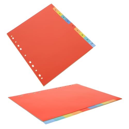 Tofficu 2 Sätze Loseblatt-indexseite Aufkleber Etikett Ordnerteiler Mit Laschen Trennwand Mit Taschen Transparent Registerkarten Punkt Aktenteiler Für Hebelbogen Kabel Markierungen Loch Pp Tofficu 2 Sätze Loseblatt-indexseite Aufkleber Etikett Ordnerteiler Mit Laschen Trennwand Mit Taschen Transparent Registerkarten Punkt Aktenteiler Für Hebelbogen Kabel Markierungen Loch Pp von Tofficu