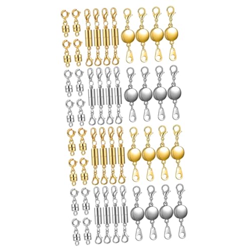 Tofficu 2 Sätze Magnetverschluss Ketten Starker Magnetverschluss Für Armbänder Robustes Sichere Verbindung Einfache Anwendung Stilvolle Farboptionen 24 Stück * 2 von Tofficu