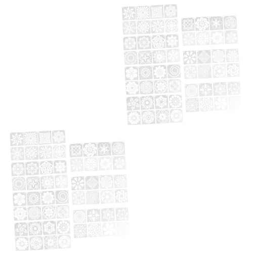 Tofficu 2 Sätze Malschablonen Für Kunst Malen Mandala-malvorlage Mandala Schablonen Zeichnen Mit Vorlagen Schablonen Zum Zeichnen Von Mode Schablonen Aushöhlen Weiß 56 Stück * 2 von Tofficu
