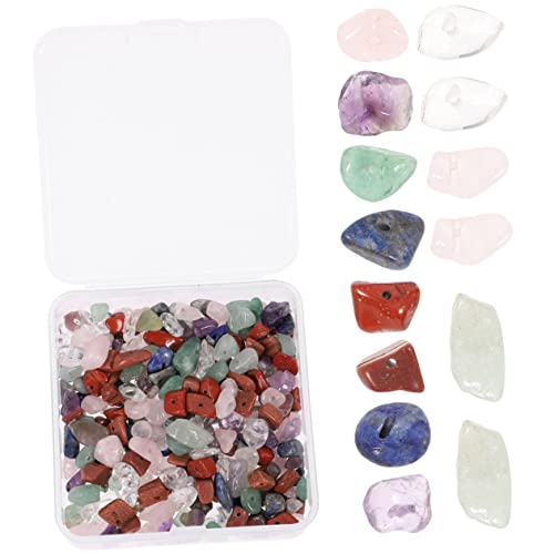 Tofficu 2 Sätze Naturstein Perlen Unregelmäßige Gravel Beads Diy Schmuck Bastelmaterial für Armbänder und Ohrringe im Sicher und Hautfreundlich Tofficu 2 Sätze Naturstein Perlen Unregelmäßige Gravel Beads Diy Schmuck Bastelmaterial für Armbänder und Ohrringe im Sicher und Hautfreundlich von Tofficu
