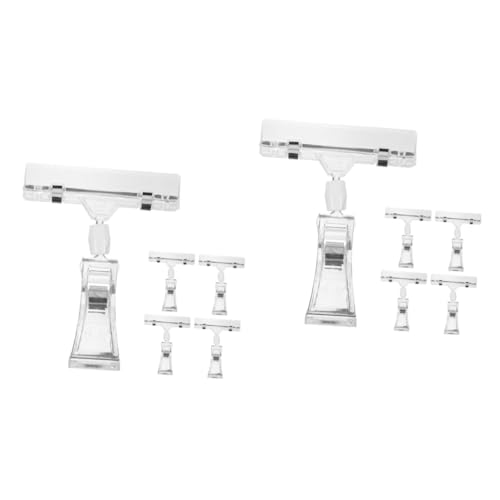 Tofficu 2 Sätze Pinnwand Etikettenordner Schilderhalter Etikettenhalter Für Den Einzelhandel Schulklammer Warenanhänger Warendisplay Warenschild Display Etikettenhalter 5 Stücke * 2 von Tofficu
