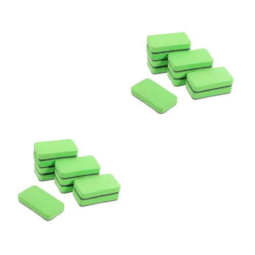 Tofficu 2 Sätze Radiergummi Tafelwischer Klein Wischen Mini-whiteboard-radierer Kreide Kindergäuer Büro Weiß Whiteboard Trocken Abwischbar Leichte Whiteboard-radierer Gefühlt 10 Stück * 2 von Tofficu