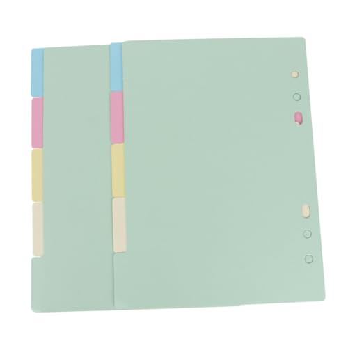 Tofficu 2 Sätze Register Teiler Farben Reißfest Trennblätter Für Ringordner Planer Notizbuch Organisationshilfe Zufällige Farbe Tofficu 2 Sätze Register Teiler Farben Reißfest Trennblätter Für Ringordner Planer Notizbuch Organisationshilfe Zufällige Farbe von Tofficu