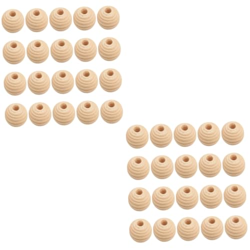 Tofficu 2 Sätze Runde Holzperlen Für Schmuckherstellung Natürliche Diy Bastelperlen Mit Schraubengewinde Für Armbänder Und Schlüsselanhänger Hochwertige Langlebige Holzperlen 50 Stück * 2 Tofficu 2 Sätze Runde Holzperlen Für Schmuckherstellung Natürliche Diy Bastelperlen Mit Schraubengewinde Für Armbänder Und Schlüsselanhänger Hochwertige Langlebige Holzperlen 50 Stück * 2 von Tofficu