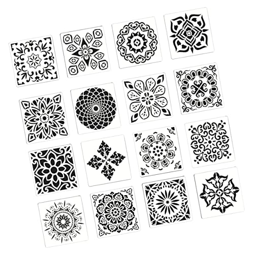 Tofficu 2 Sätze Schablonen aushöhlen mandala schablonen zeichenschablonen Schablonenpinsel benutzerdefinierte Schablonen Malschablonen Schablonen zum Zeichnen von Mode Silver Tofficu 2 Sätze Schablonen aushöhlen mandala schablonen zeichenschablonen Schablonenpinsel benutzerdefinierte Schablonen Malschablonen Schablonen zum Zeichnen von Mode Silver von Tofficu