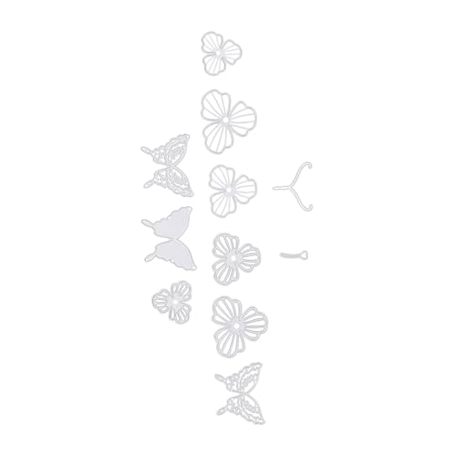 Tofficu 2 Sätze Stanzform Herstellung Sammelalbum Stanze gestanzt Schneiden schablonen DIY Handwerk sterben Scrapbook-Stanzungen Kohlenstoffstahl Silber von Tofficu