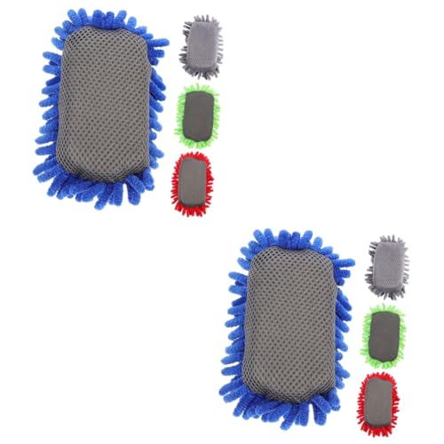 Tofficu 2 Sätze Staubreinigungsschwamm Büroartikel Büromaterial Schulsachen Magnetisches Whiteboard Zubehör Whiteboard-radiergummis Radiergummis Für Weiße Tafeln Chenille 4 Stücke * 2 von Tofficu