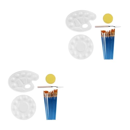 Tofficu 2 Sätze Teiliges Kunstpinselset mit Farbpalette für Erwachsene für Aquarellmalerei Gouache und Projekte Leicht und Tragbar für Müheloses Tofficu 2 Sätze Teiliges Kunstpinselset mit Farbpalette für Erwachsene für Aquarellmalerei Gouache und Projekte Leicht und Tragbar für Müheloses von Tofficu