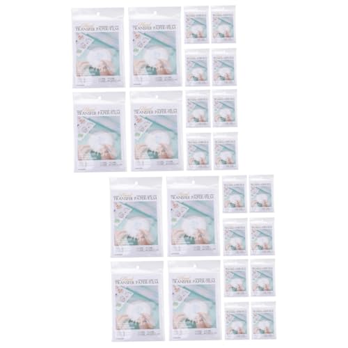 Tofficu 2 Sätze Übertragen Sie Papier Wasserlöslicher Film Sticken Quilten Stoff Wasserlösliches Stickpapier Stickstabilisator Wasserlösliches Stickvlies Waschbar Handarbeit Nähen Pva Weiß von Tofficu