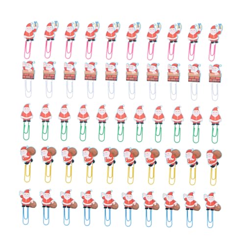 Tofficu 2 Sätze Weihnachts-büroklammer Bookmark Buch Marker Büromaterial Bürogadges Mini-büroklammer Papier Groß Lesezeichen-clip Lesezeichen Weihnachtsmann Hölzern Colorful 50 Stück * 2 Tofficu 2 Sätze Weihnachts-büroklammer Bookmark Buch Marker Büromaterial Bürogadges Mini-büroklammer Papier Groß Lesezeichen-clip Lesezeichen Weihnachtsmann Hölzern Colorful 50 Stück * 2 von Tofficu