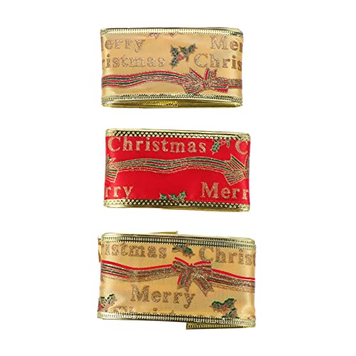 Tofficu 2 Sätze Weihnachtsband Seidenband Ribbon Geschenkpaket Schienbeinschoner Tape Ripsband Weihnachtsdekorationen Party Weihnachtsbänder Geschenkverpackungsband Pvc Golden 3 Rollen * 2 Tofficu 2 Sätze Weihnachtsband Seidenband Ribbon Geschenkpaket Schienbeinschoner Tape Ripsband Weihnachtsdekorationen Party Weihnachtsbänder Geschenkverpackungsband Pvc Golden 3 Rollen * 2 von Tofficu