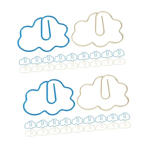 Tofficu 2 Sätze Wolkenförmige Büroklammern Aus Lustige Papierclips Für Notizen Fotos Visitenkarten Und Dokumente Für Büro Schule Und Zuhause Blaue Milchige Clips 20 Stück * 2 Tofficu 2 Sätze Wolkenförmige Büroklammern Aus Lustige Papierclips Für Notizen Fotos Visitenkarten Und Dokumente Für Büro Schule Und Zuhause Blaue Milchige Clips 20 Stück * 2 von Tofficu