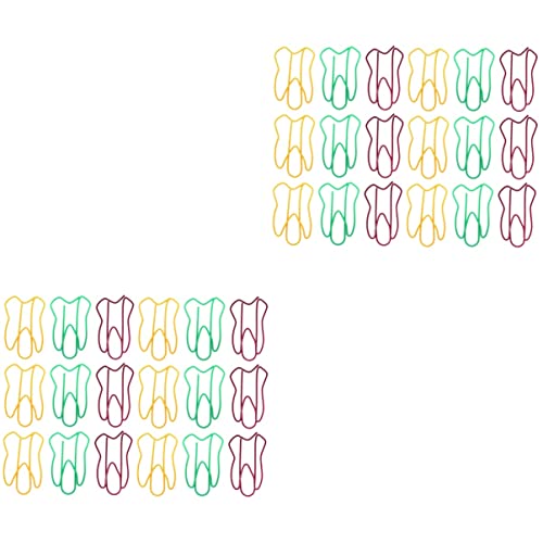 Tofficu 100stücke Bunte -förmige Büroklammern Kreative Notizhalter Für Partys Schule Und Büro Dekorative Papierclips Für Dokumente Und Fotos Zufällige Farben von Tofficu