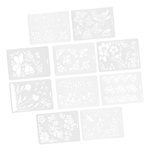 Tofficu 2 Sätze Zeichnungsvorlage Für Schablonen Zum Malen Hochzeit Malerei Blumen- Wandverkleidung Wand Polsterung Blumen Zeichnen Schablonen Blumen Malvorlage Pp 10 Stück * 2 von Tofficu