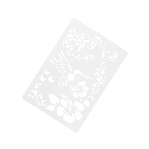 Tofficu 2 Sätze Zeichnungsvorlagen Schablone Malerei Blumen- Wandverkleidung Wand Polsterung Prickelvorlagen Hirngespinste Zeichenwerkzeug Wanddeckoration Ausmalbilder Weiß 3 Stück * 2 von Tofficu