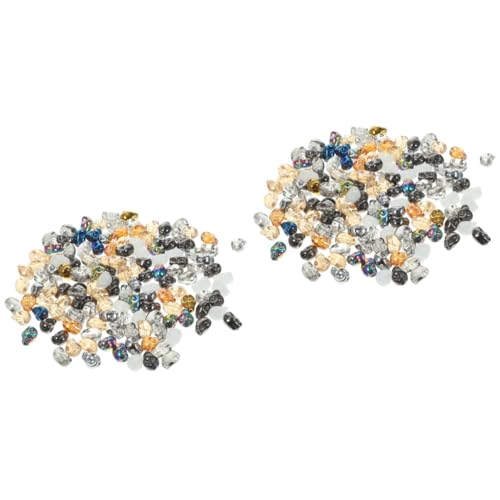 Tofficu 2 Sätze -perlenanhänger Halskette Mit Schädelkette Schädel Halskette Schmucksteine Gemuse Spacer Zur Halskettenherstellung Schmuckherstellung Aus Perlen Glas 140 Stück * 2 von Tofficu