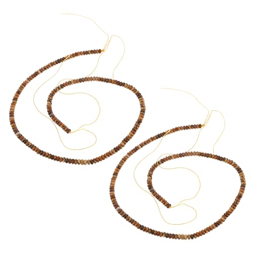 Tofficu 2 Saiten Stränge Naturstein Rondelle Perlen Elegante Lose Schmucksteine für DIY Armband Halskette Natürliche Bildstein Spacer Perlen für Kreative Schmuckgestaltung Tofficu 2 Saiten Stränge Naturstein Rondelle Perlen Elegante Lose Schmucksteine für DIY Armband Halskette Natürliche Bildstein Spacer Perlen für Kreative Schmuckgestaltung von Tofficu