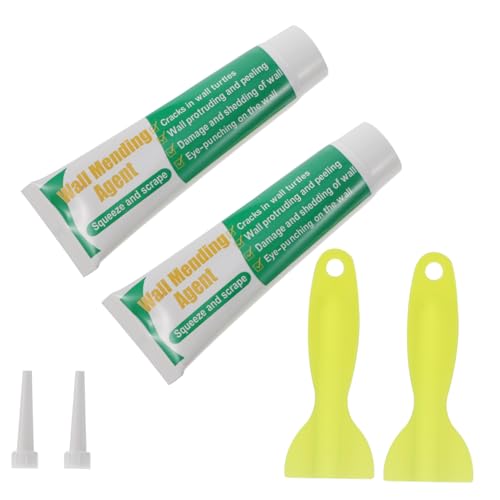 Tofficu 2 Satz Teiliges Wandreparatur Selbstklebende Mending Paste Wandfüllung Spachtel Wetterfest Kratzfest für Reparatur Innen Außen von Tofficu