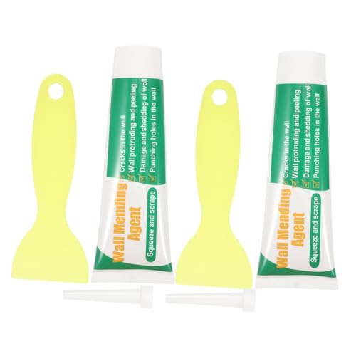 Tofficu 2 Satz Teiliges Wandreparaturset mit Leichter Wetterfester Reparaturcreme und Spachtel für und Abblätterungen Wasserabweisend Einfach Anzuwenden Langlebig für Innen und Außenwände von Tofficu