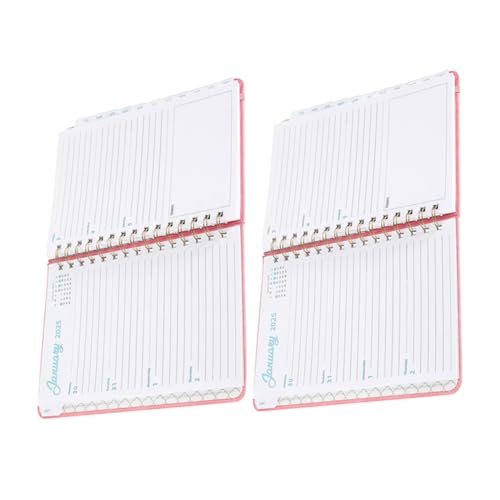 Tofficu 2 Stück 2025 Notizbuch Notizblock Wochenkalender Planer Agenda Planer Terminplaner Tagesplaner Täglicher Arbeitsplaner Kalenderbuch Wöchentlicher Monatsplaner Tagesjournalpapier Tofficu 2 Stück 2025 Notizbuch Notizblock Wochenkalender Planer Agenda Planer Terminplaner Tagesplaner Täglicher Arbeitsplaner Kalenderbuch Wöchentlicher Monatsplaner Tagesjournalpapier von Tofficu