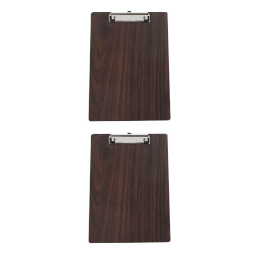 Tofficu 2 Stück A3-Klemmbretter – Holz Mit Clip Walnuss-Maserung 22 5 X 31 5 Cm (Hx-4004 Vertikales A4-Format) Für Künstler Studenten Und Den Einsatz Im Büro von Tofficu