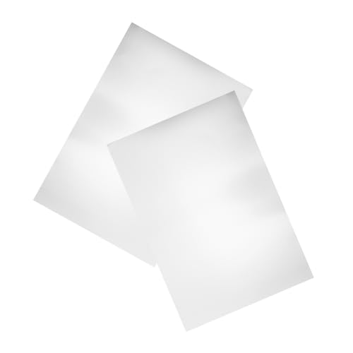 Tofficu 2 Stück Aluminiumplatte Blank Metallblech zum Basteln und Industrie Diy Leichte Portable Aluminiumplatten für Lasergravur Silberfarbene Aluminiumbleche für Vielseitige Anwendungen von Tofficu