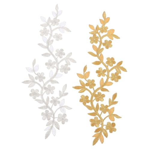 Tofficu 2 Stück Bestickte Applikationen zum Aufnähen und Aufbügeln Dekorative Rattan in Gold und Silber Stilvolle Patches für Kleidung Taschen Hüte Vielseitig für DIY Modegestaltung Tofficu 2 Stück Bestickte Applikationen zum Aufnähen und Aufbügeln Dekorative Rattan in Gold und Silber Stilvolle Patches für Kleidung Taschen Hüte Vielseitig für DIY Modegestaltung von Tofficu