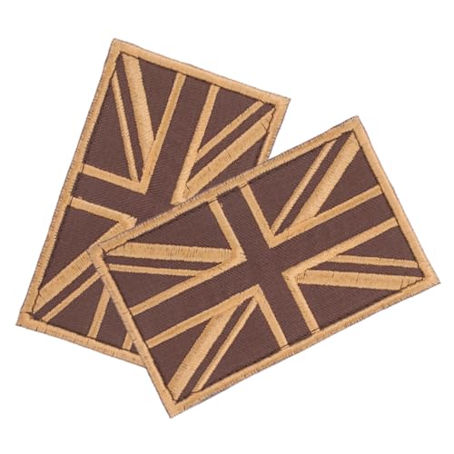 Tofficu 2 Stück Bestickter British Flag Stoffpatch Aufnäher mit Union Jack Design Vielseitige Stoffflicken zum Aufnähen für Jacken Rucksäcke Hüte und Kleidung Atmungsaktives Material für Tofficu 2 Stück Bestickter British Flag Stoffpatch Aufnäher mit Union Jack Design Vielseitige Stoffflicken zum Aufnähen für Jacken Rucksäcke Hüte und Kleidung Atmungsaktives Material für von Tofficu