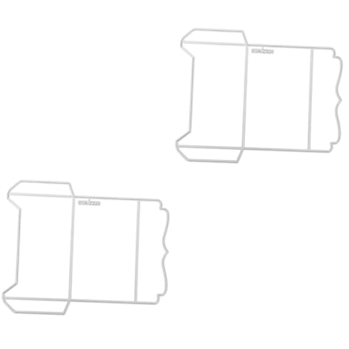 Tofficu 2 Stück Briefumschlagschneider Briefumschlagstanzungen Sammelalbum Scrapbook-stanzungen Wort Papier Schablone Cutter Gestanzt Stanzform Für Briefumschlag Kohlenstoffstahl Silver von Tofficu