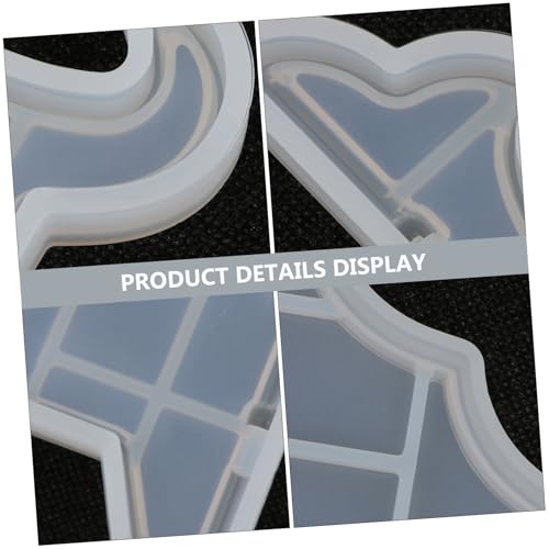 Tofficu 2 Stück DIY Kristall Epoxidharz Silikonform Aufbewahrungsständer Flexible Wiederverwendbare Gießform für Schmuck Dekorationshandwerk Weiß von Tofficu