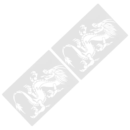 Tofficu 2 Stück Drachen Malvorlagen Schablonen Zum Malen Schablonen Zum Malen Schablonen Vorlagen Sachen Quilting Schablonen Wiederverwendbare Textur Malschablonen Gel Weißes Pvc Tofficu 2 Stück Drachen Malvorlagen Schablonen Zum Malen Schablonen Zum Malen Schablonen Vorlagen Sachen Quilting Schablonen Wiederverwendbare Textur Malschablonen Gel Weißes Pvc von Tofficu