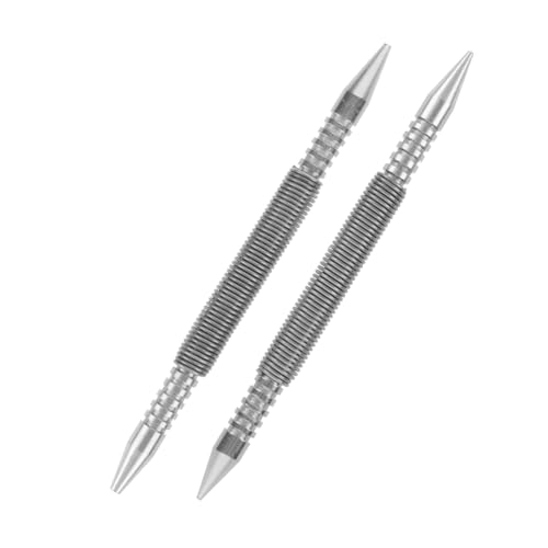 Tofficu 2 Stück Federbelastetes Nagelset Hammerloses Doppelkopf Werkzeug für Präzises Positionieren bei Holz Metall Glas Langlebig und Vielseitig für Innen Außengebrauch von Tofficu