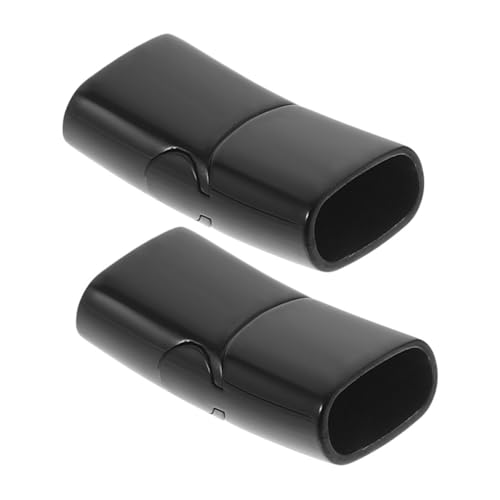 Tofficu 2 Stück Flache Magnetverschlüsse Aus Leder Für Armbänder, Schmuckherstellung, Magnetverschlüsse, Armbandverschlüsse, Diy-verriegelung Für Schmuck, Bastelbedarf, Schwarz Tofficu 2 Stück Flache Magnetverschlüsse Aus Leder Für Armbänder, Schmuckherstellung, Magnetverschlüsse, Armbandverschlüsse, Diy-verriegelung Für Schmuck, Bastelbedarf, Schwarz von Tofficu