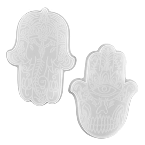 Tofficu 2 Stück Hand Silikonform für Epoxidharz Gießen Wiederverwendbare DIY Gießform für Dekorative Kunstwerke Langlebig Leicht zu Entformen Waschbar und Ungiftig Tofficu 2 Stück Hand Silikonform für Epoxidharz Gießen Wiederverwendbare DIY Gießform für Dekorative Kunstwerke Langlebig Leicht zu Entformen Waschbar und Ungiftig von Tofficu